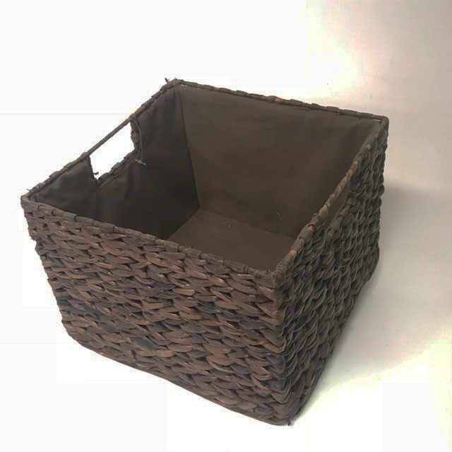 BASKET, Rectangular Storage Brown 27 x 27 x 19cmH